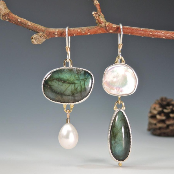 Camille™ | Élégance naturelle Boucles d’oreilles Pendantes