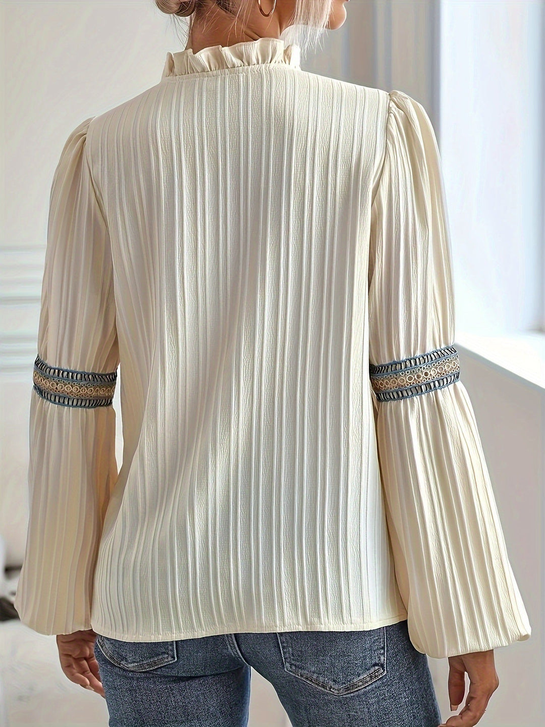 Jeffiner™ | Blouse en Dentelle Élégante