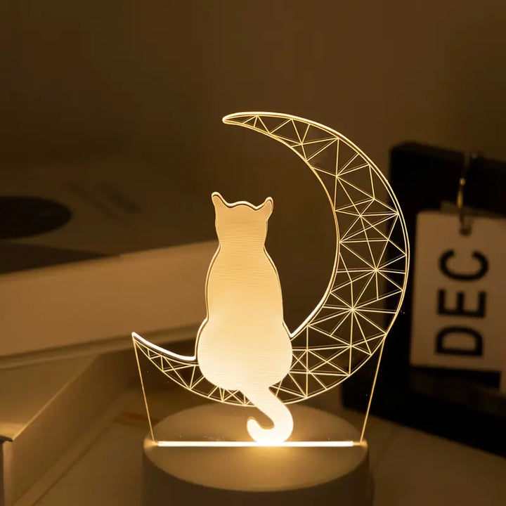 Luna™ | lampe chat décorative et chaleureuse