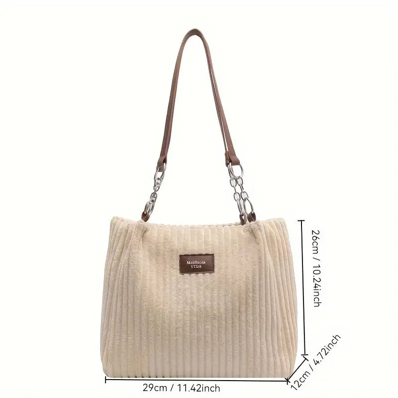 Emma™ | Sac Tote Côtelé
