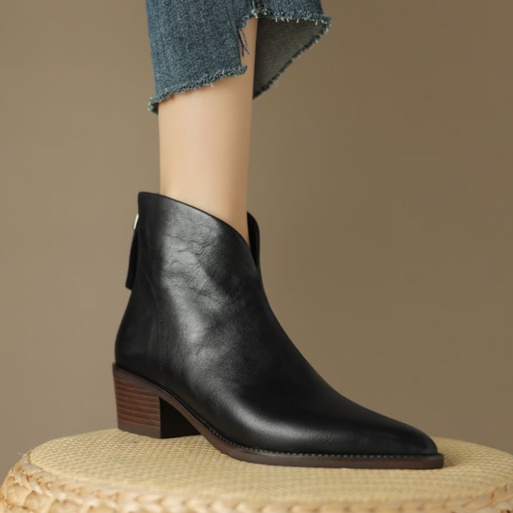 Lorène™ | Bottines de Luxe avec Talon Élégant