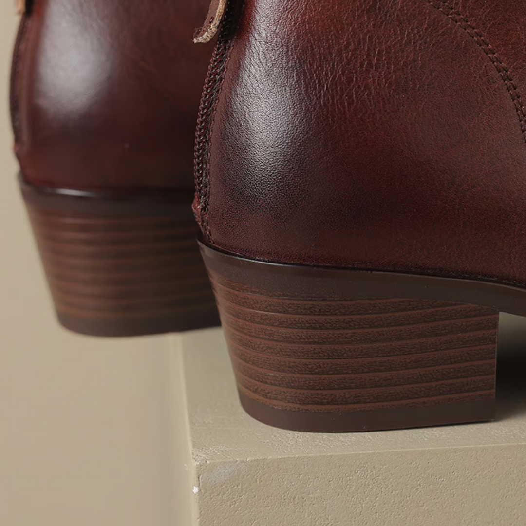 Lorène™ | Bottines de Luxe avec Talon Élégant