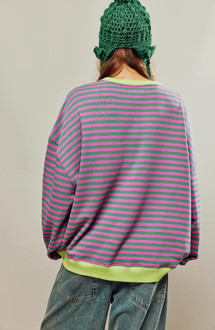 Agathe™ | Pull Rayé Oversize