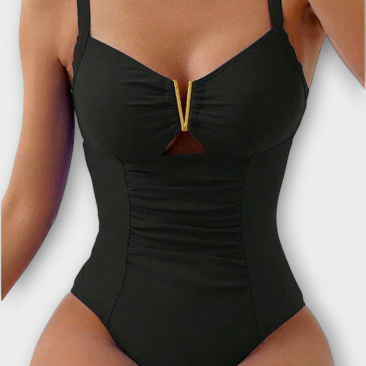 Violette™ | Maillot sculptant col en V