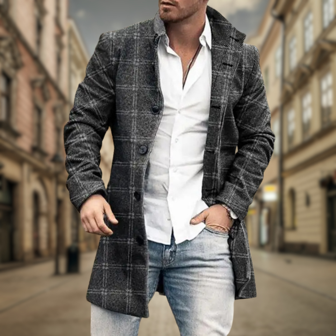 Jérôme | Manteau Automnal Élégant