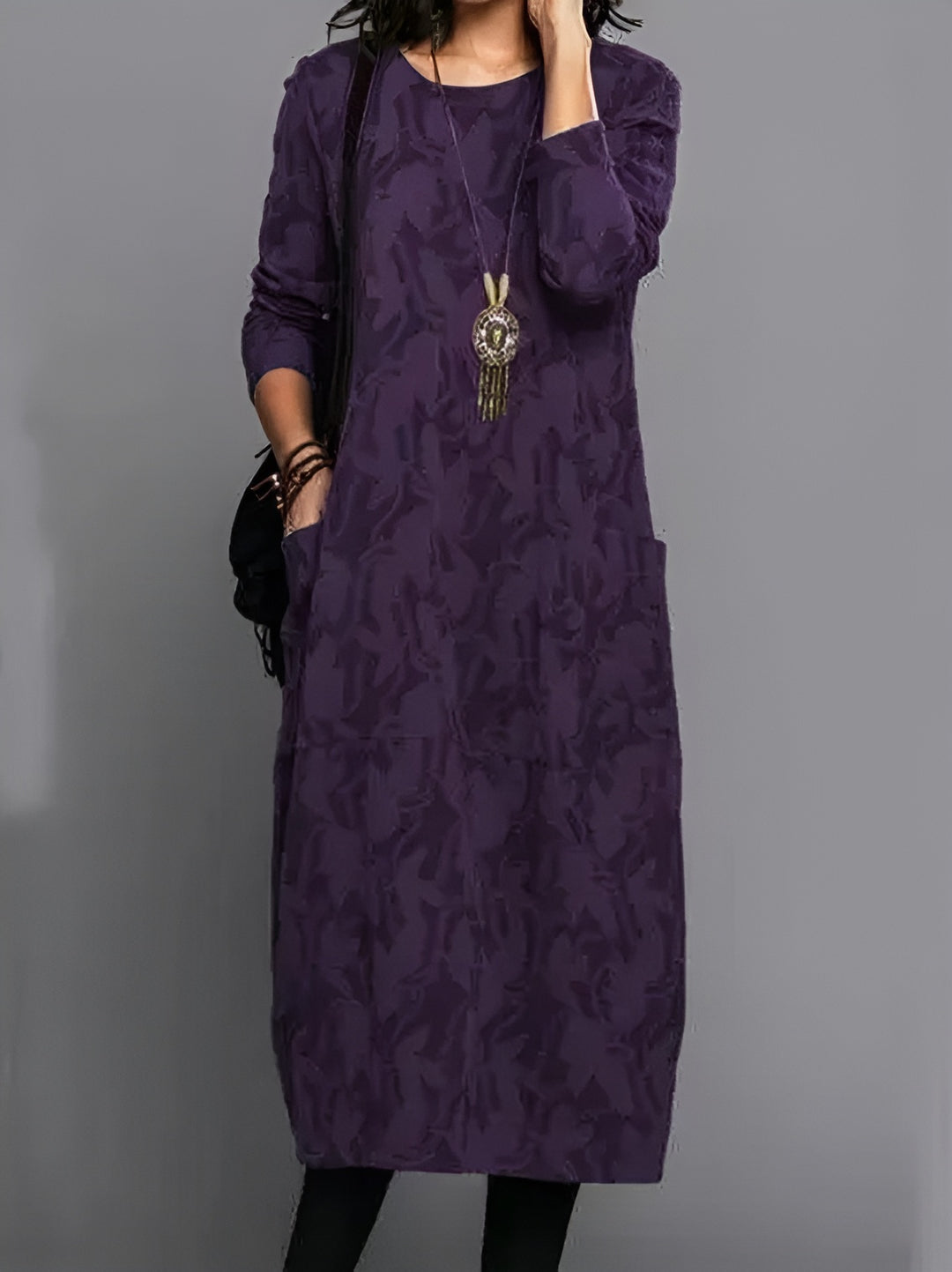 Camille™ | Robe d'Hiver Décontractée à Col Rond