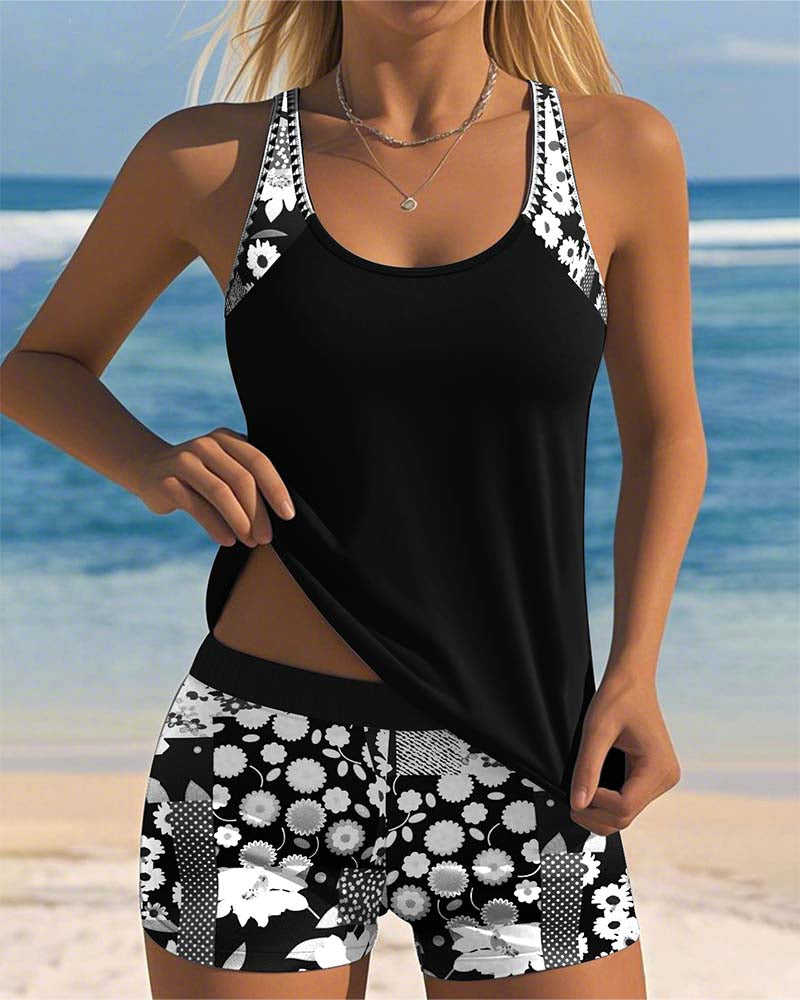 Flora™ | Ensemble bikini confortable à imprimé fleuri