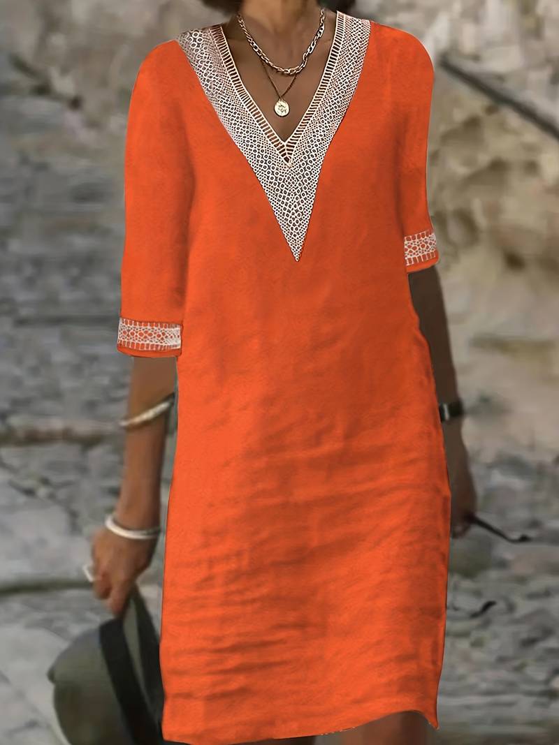 Marie™ | Robe Élégante à Col en V