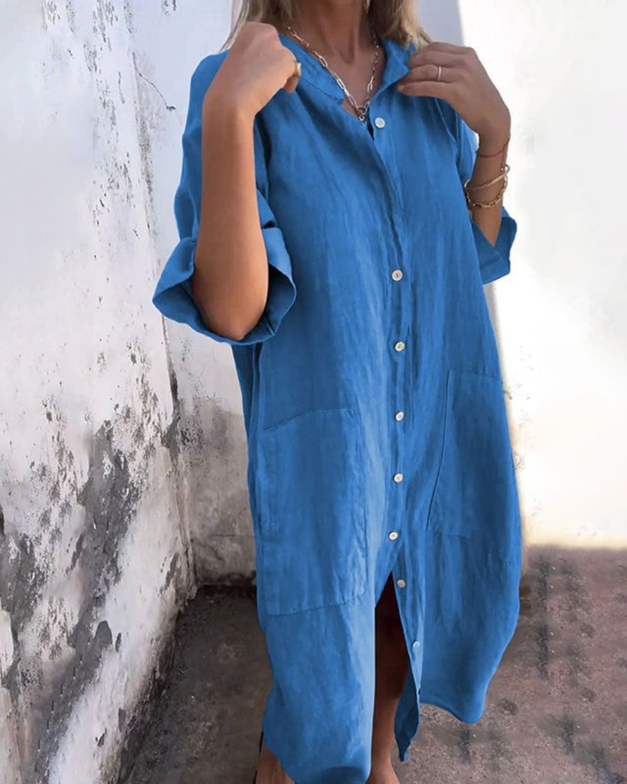 Saphira™ | Robe-chemise décontractée style Ibiza