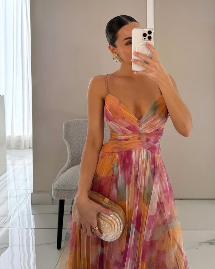Pascale™ | Robe Longue Fleurie Envoûtante