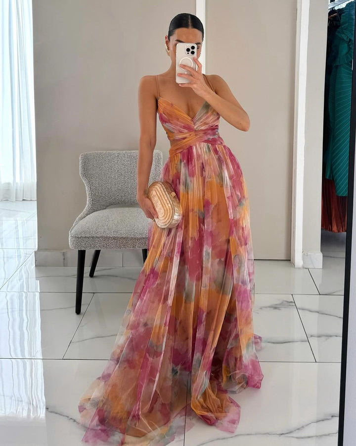 Pascale™ | Robe Longue Fleurie Envoûtante