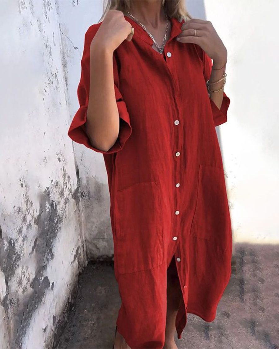 Saphira™ | Robe-chemise décontractée style Ibiza
