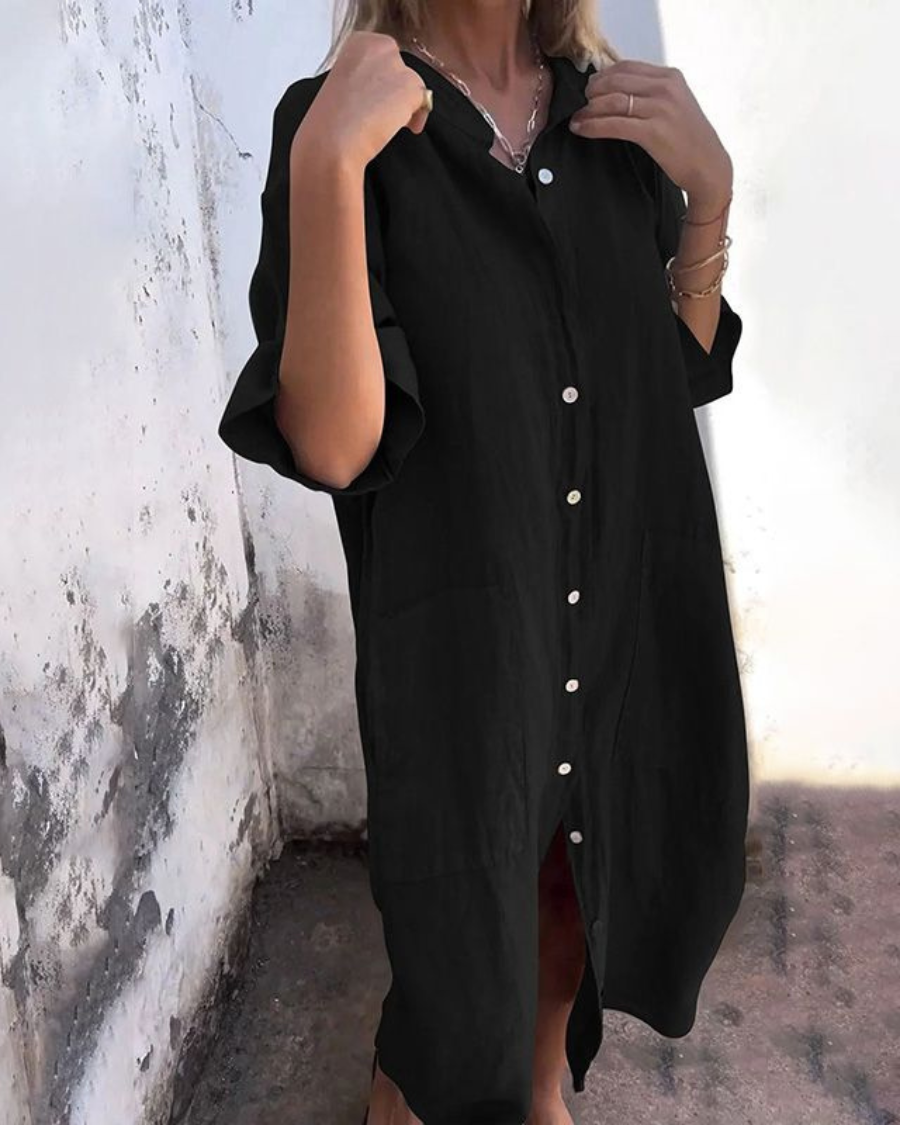 Saphira™ | Robe-chemise décontractée style Ibiza