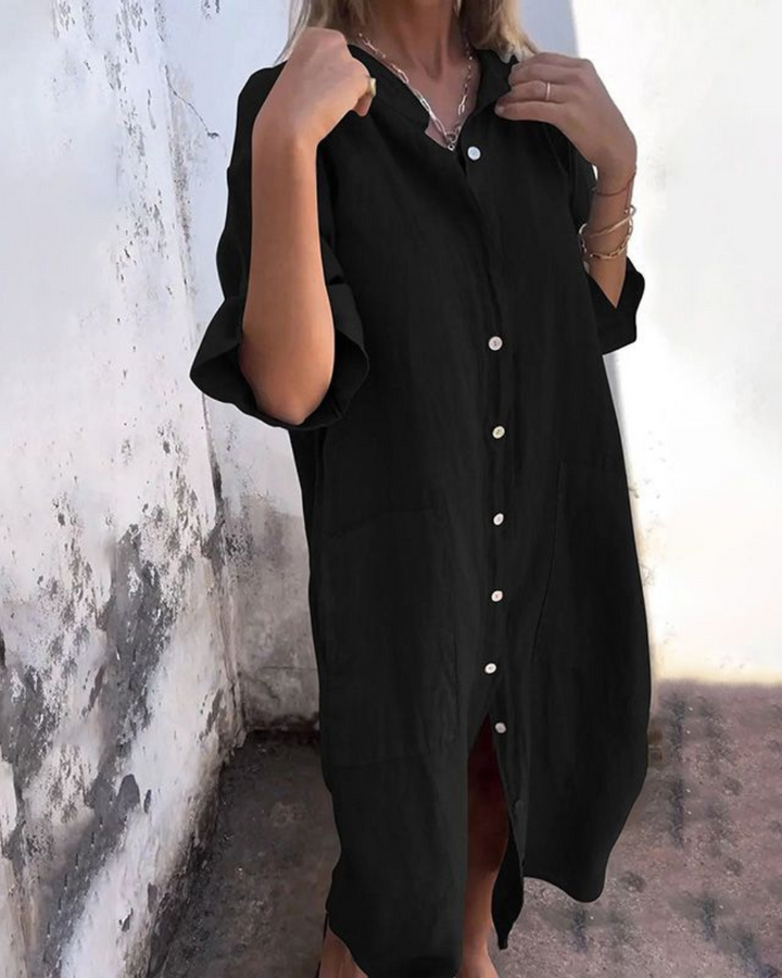 Saphira™ | Robe-chemise décontractée style Ibiza