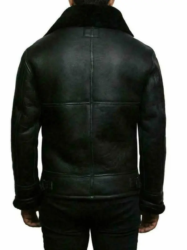 James™ | Leather Jacket with Faux Fur