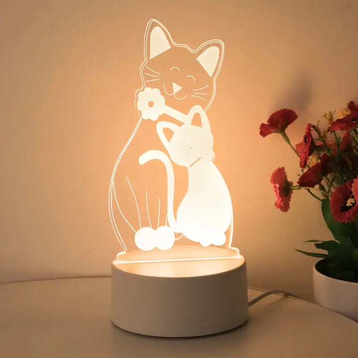 Nora™ | lampe chat décorative et chaleureuse