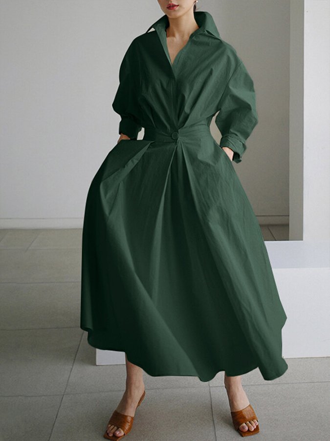 Variant image for Robe Longue Élégante Femme en Tissu Aéré - Idéale pour Été et Soirées, Silhouette Flatteuse et Confort Optimal-13