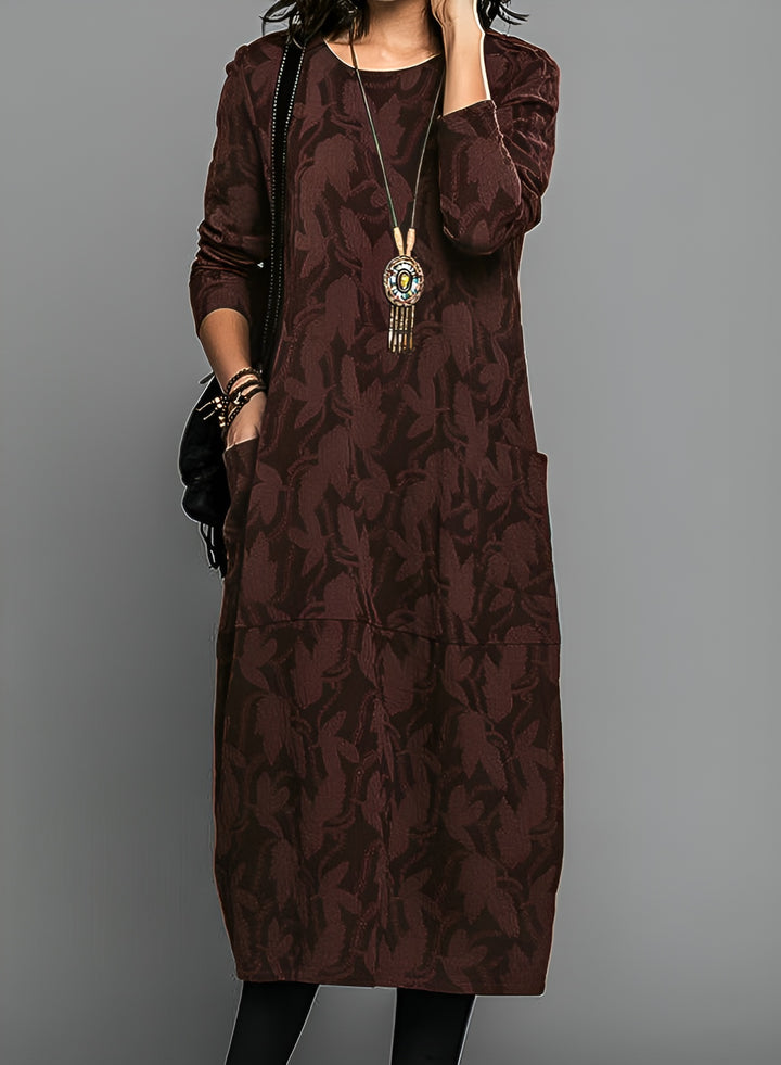 Camille™ | Robe d'Hiver Décontractée à Col Rond
