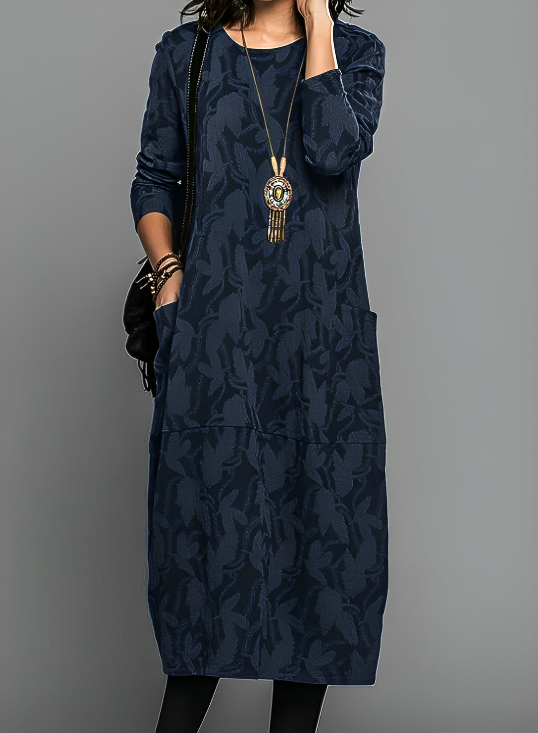 Camille™ | Robe d'Hiver Décontractée à Col Rond