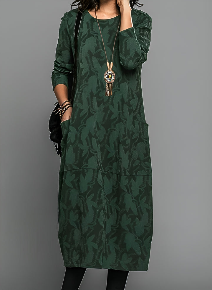 Camille™ | Robe d'Hiver Décontractée à Col Rond