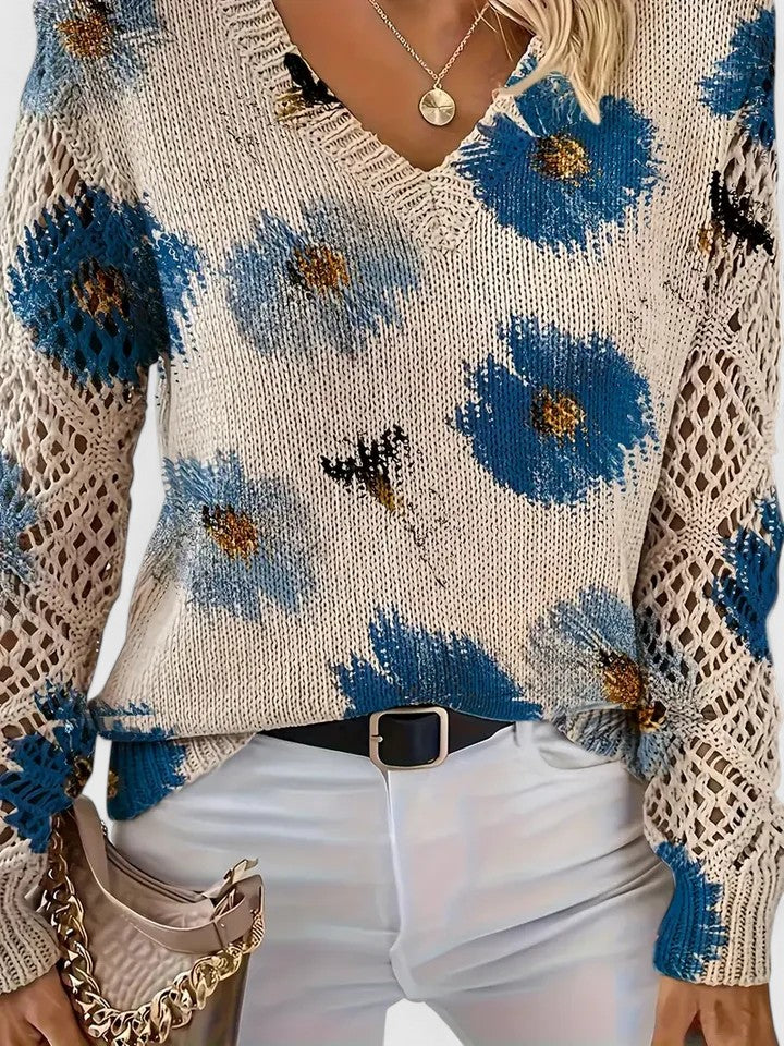 Aurélie™ | Élégance florale Pull
