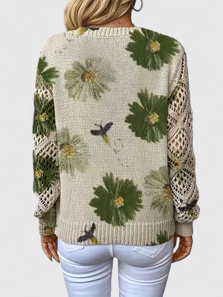 Aurélie™ | Élégance florale Pull