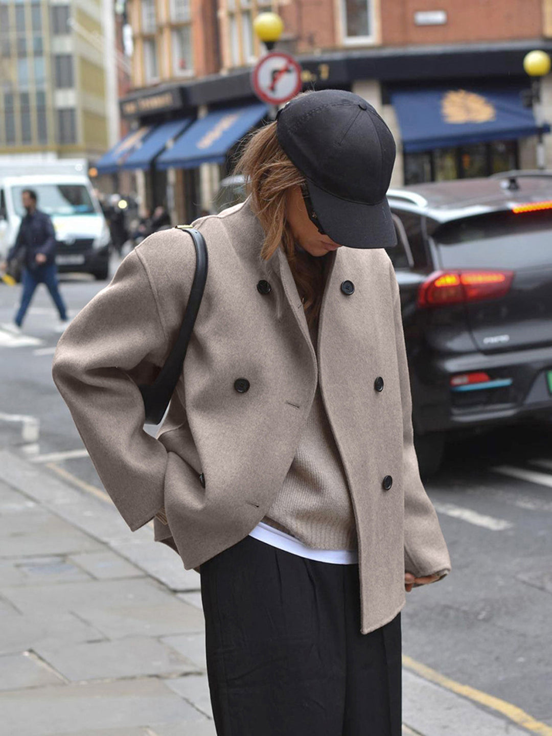 Élodie™ | Veste Tendance à Double Boutonnage