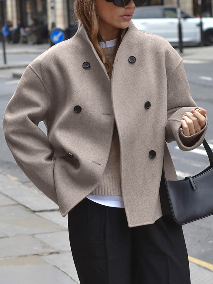Élodie™ | Veste Tendance à Double Boutonnage