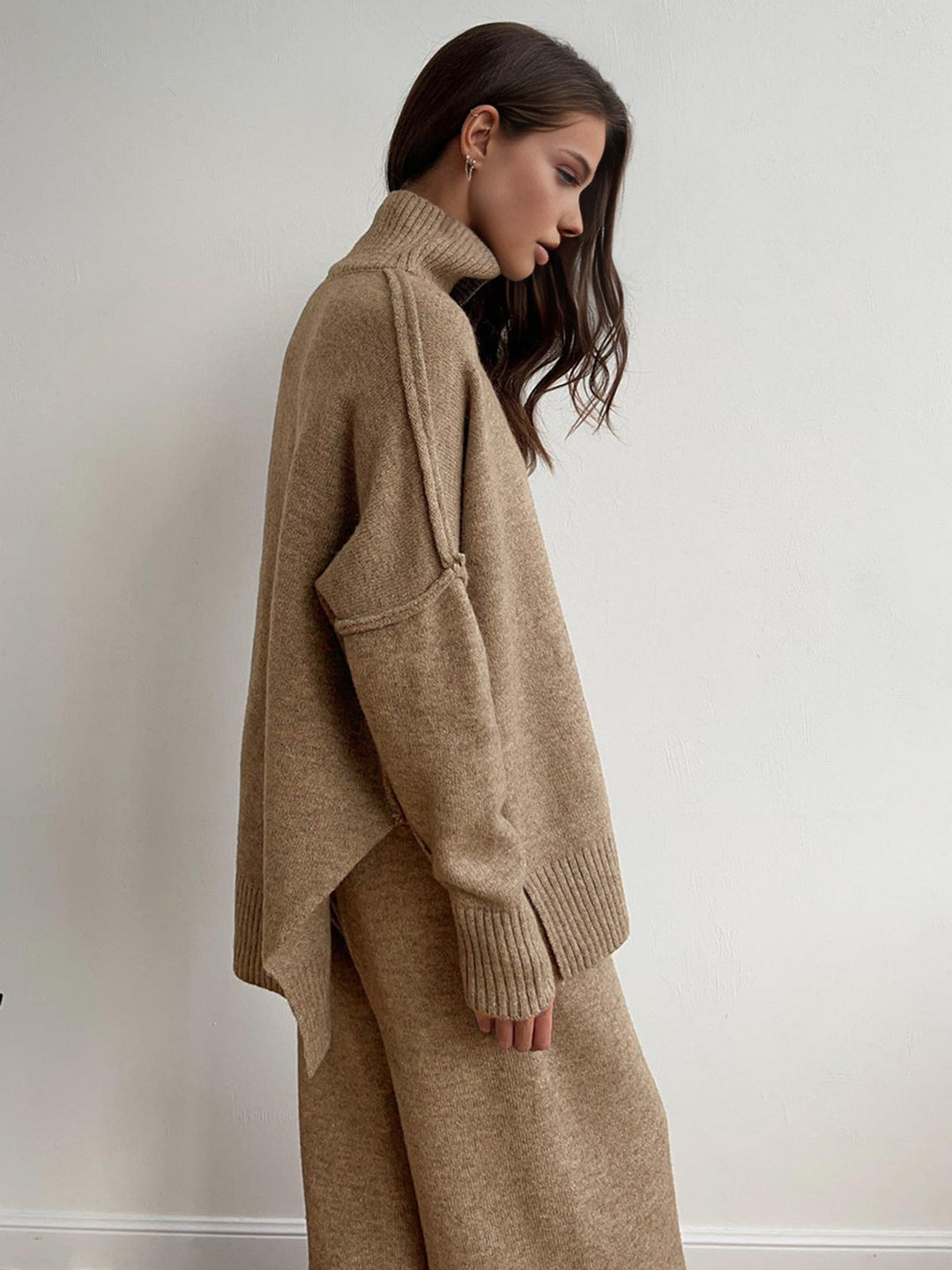 Delia™ | Ensemble Tricoté à Col Roulé