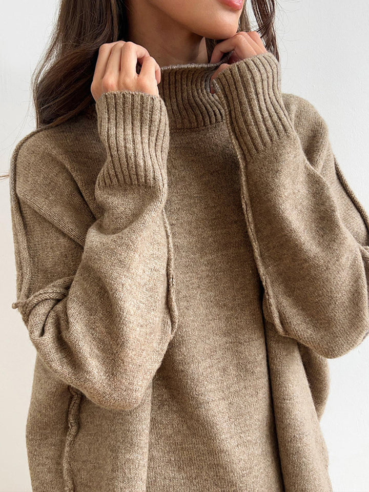 Delia™ | Ensemble Tricoté à Col Roulé
