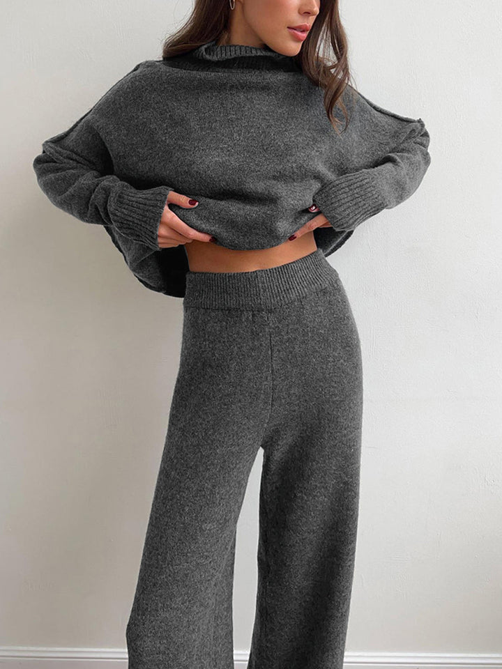 Delia™ | Ensemble Tricoté à Col Roulé