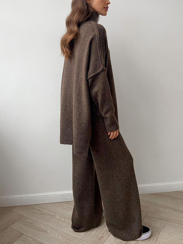 Delia™ | Ensemble Tricoté à Col Roulé