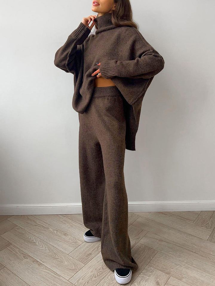 Delia™ | Ensemble Tricoté à Col Roulé
