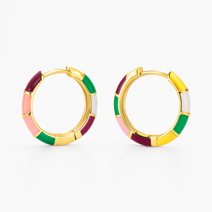 Oriane™ | Éclat coloré Boucles d’oreilles Pendantes