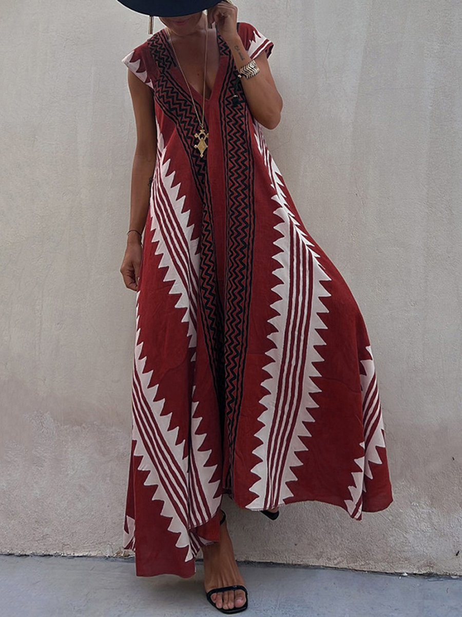 Zina™ | Robe bohème à motif tribal