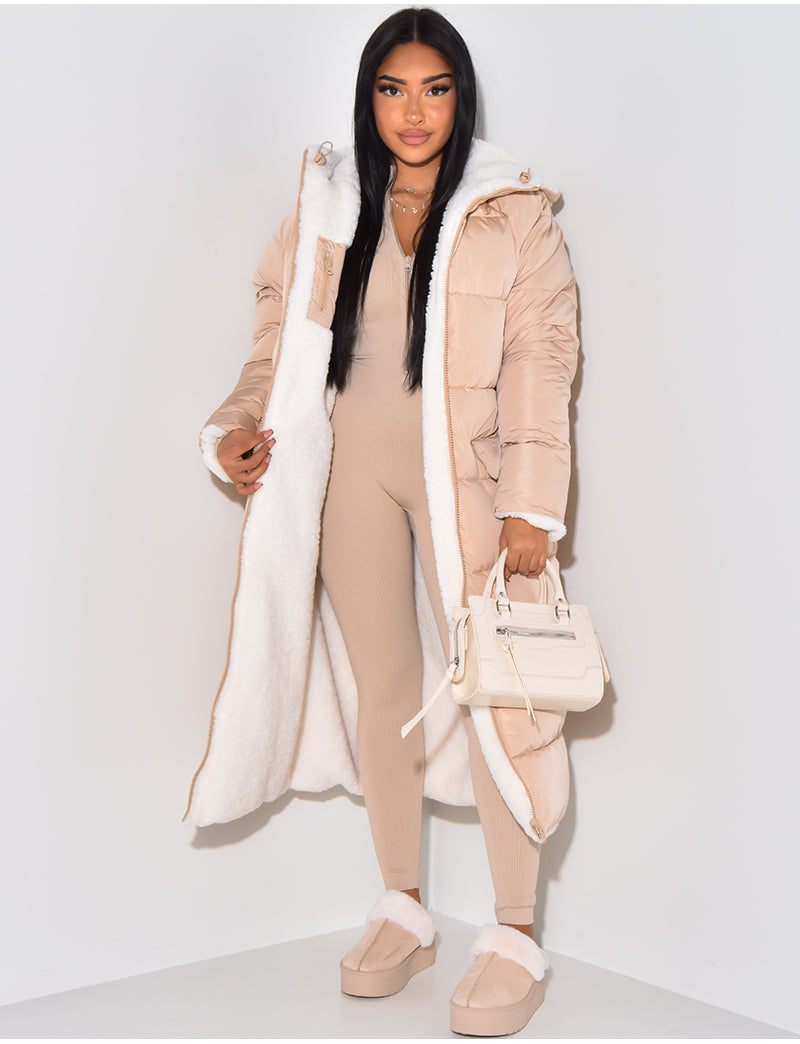 Valérie™ | Manteau d'Hiver Réversible avec Doublure Teddy