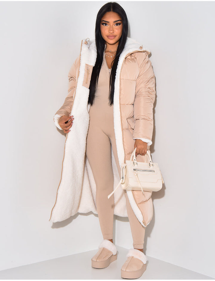 Valérie™ | Manteau d'Hiver Réversible avec Doublure Teddy
