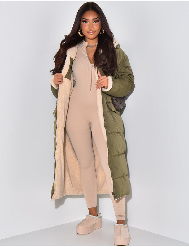 Valérie™ | Manteau d'Hiver Réversible avec Doublure Teddy