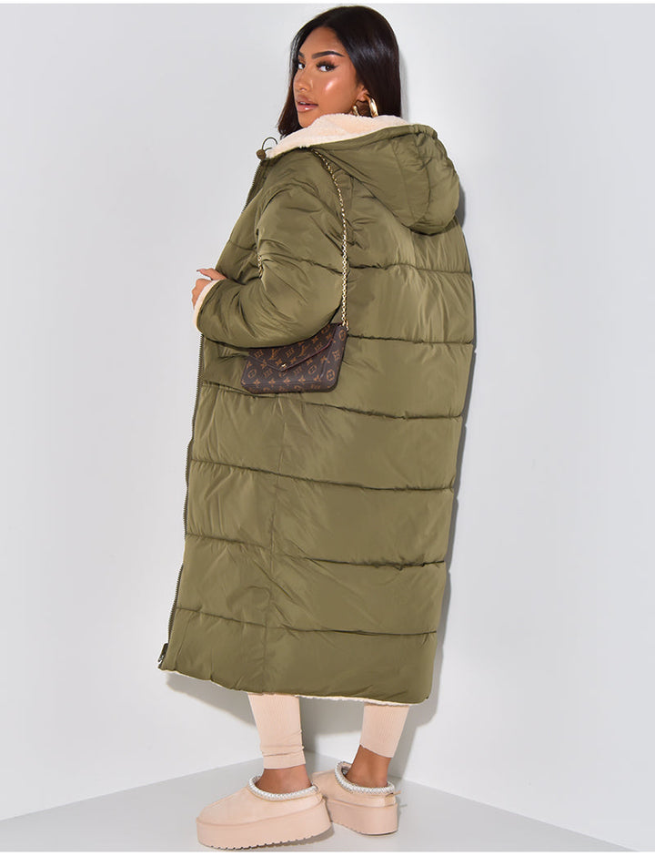 Valérie™ | Manteau d'Hiver Réversible avec Doublure Teddy