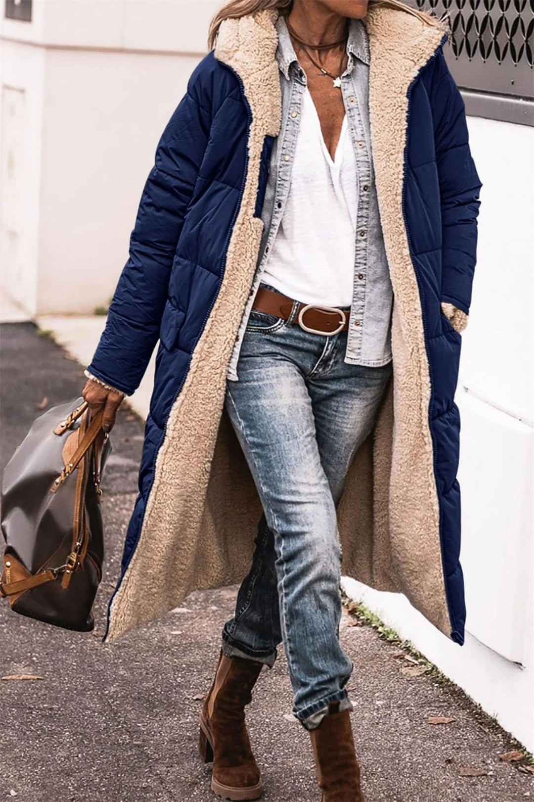 Delphine™ | Manteau Long Confortable 2-en-1