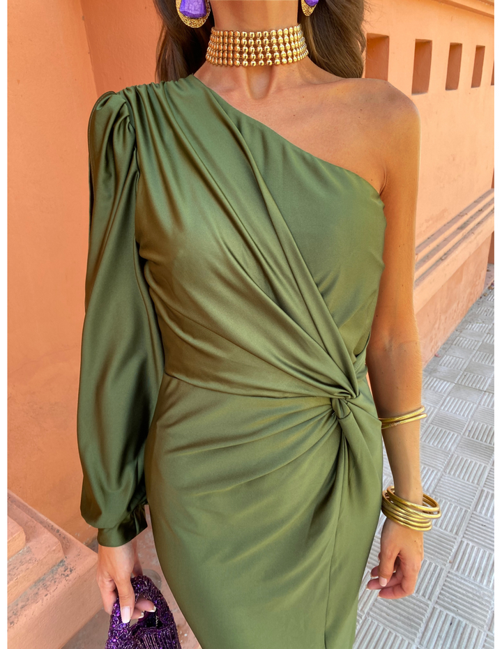 Célestine™ | Robe asymétrique à une épaule