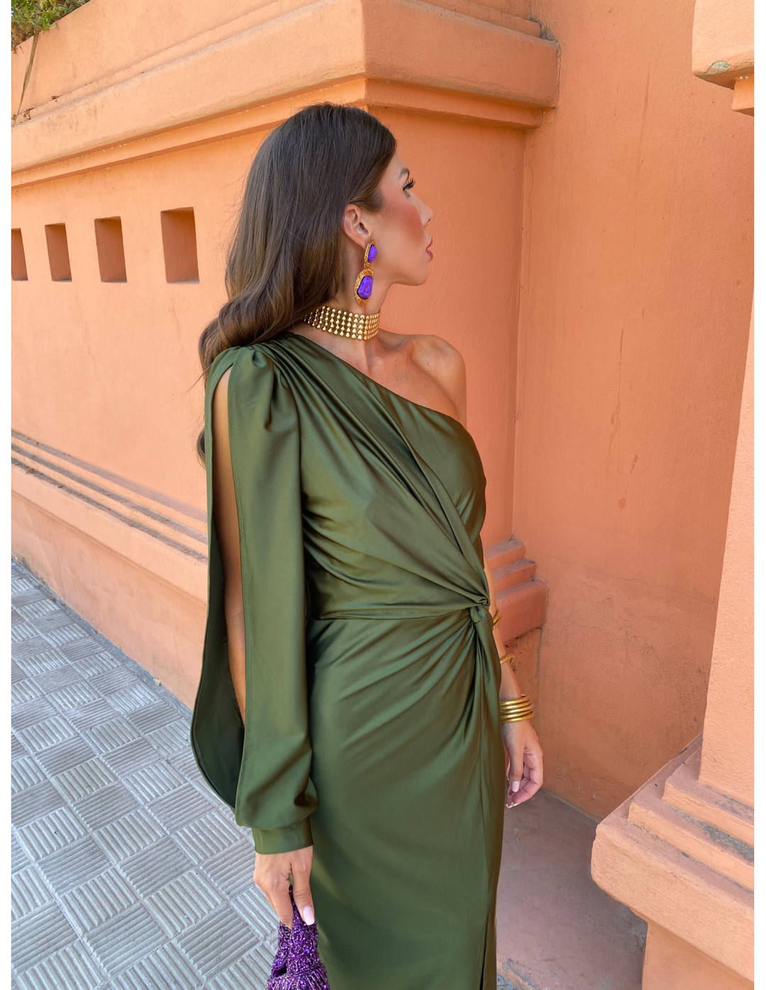 Célestine™ | Robe asymétrique à une épaule