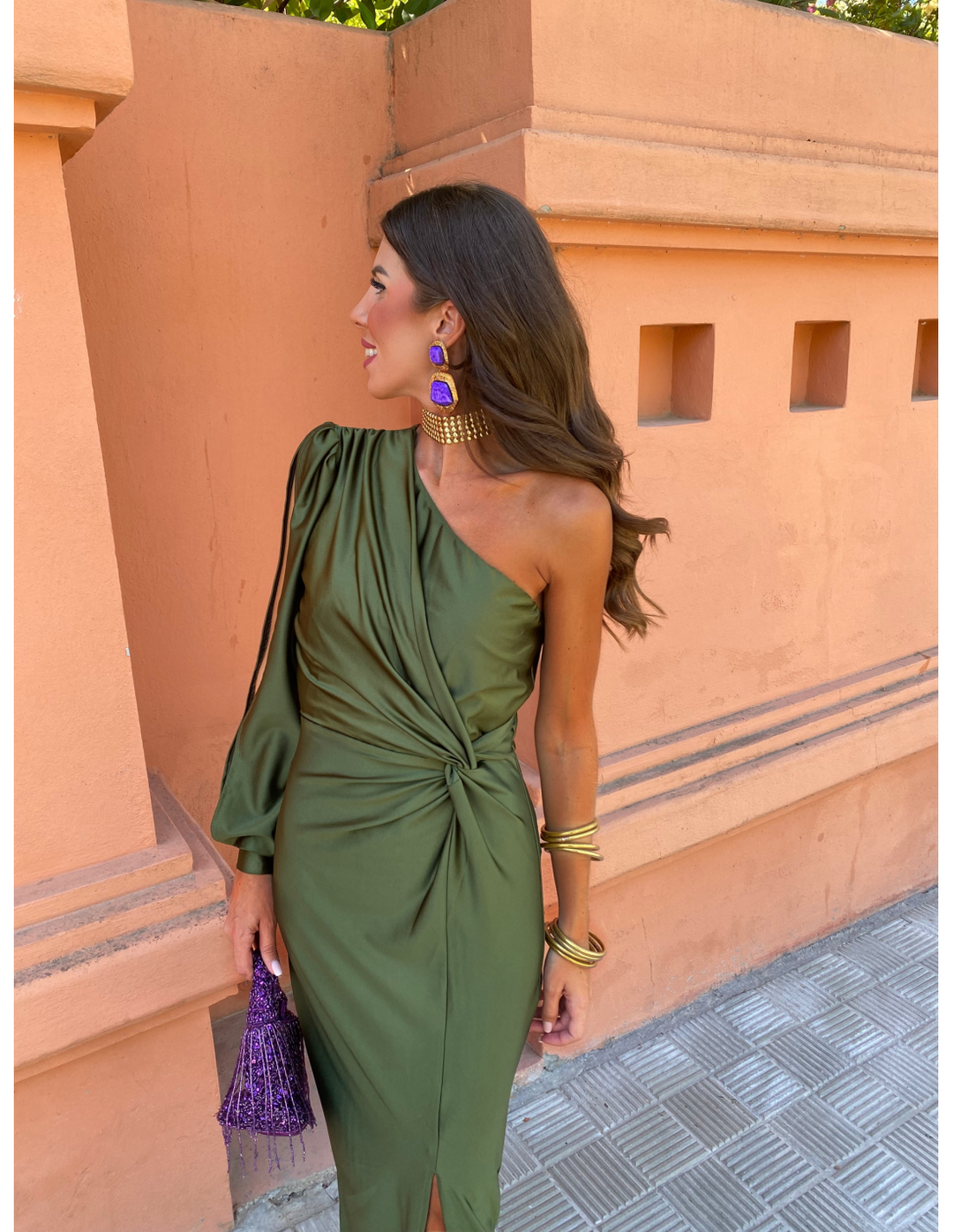 Célestine™ | Robe asymétrique à une épaule