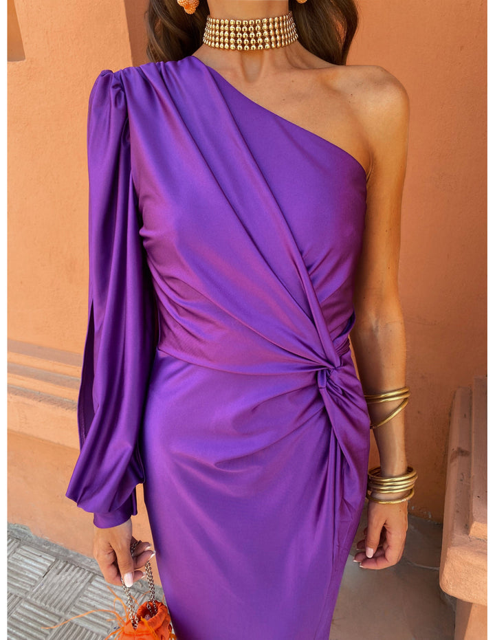Célestine™ | Robe asymétrique à une épaule