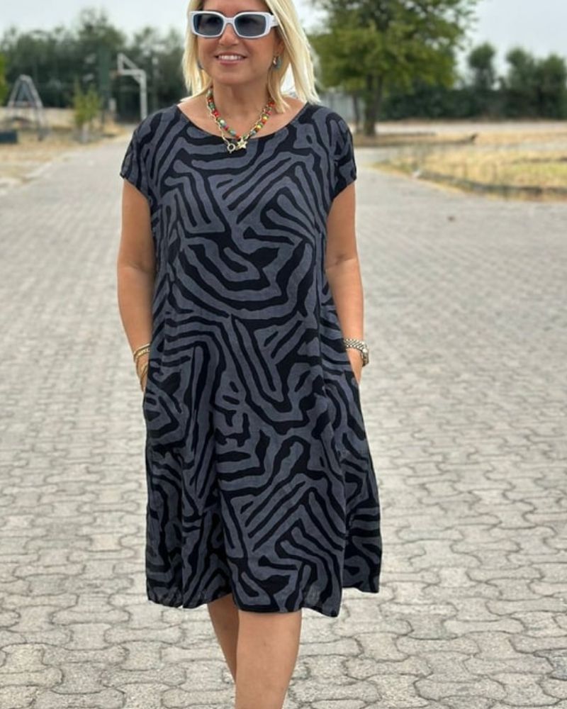 Louise ™ | Robe ludique à imprimé