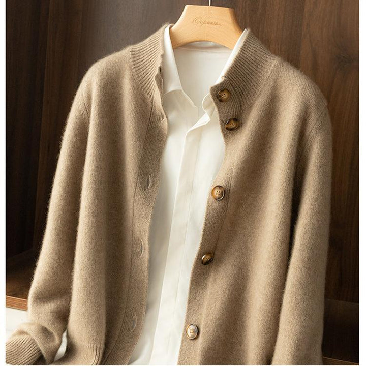 Margaux™ | Cardigan Classique à Boutons camel