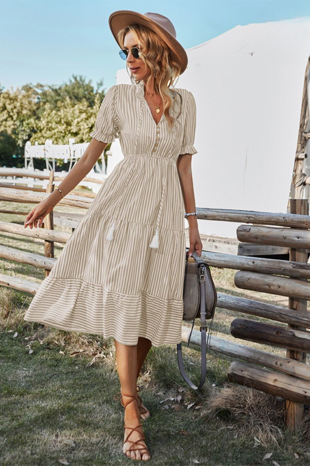 Lucie™ | Élégance légère Robe Midi Femme