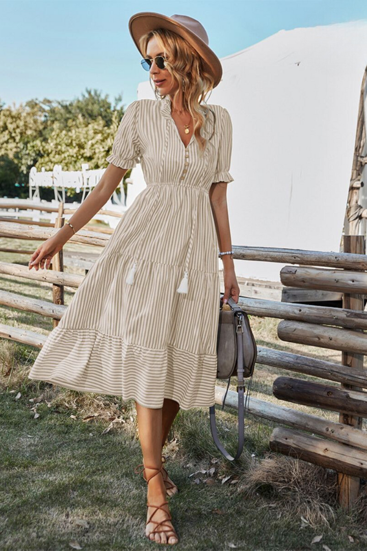 Lucie™ | Élégance légère Robe Midi Femme