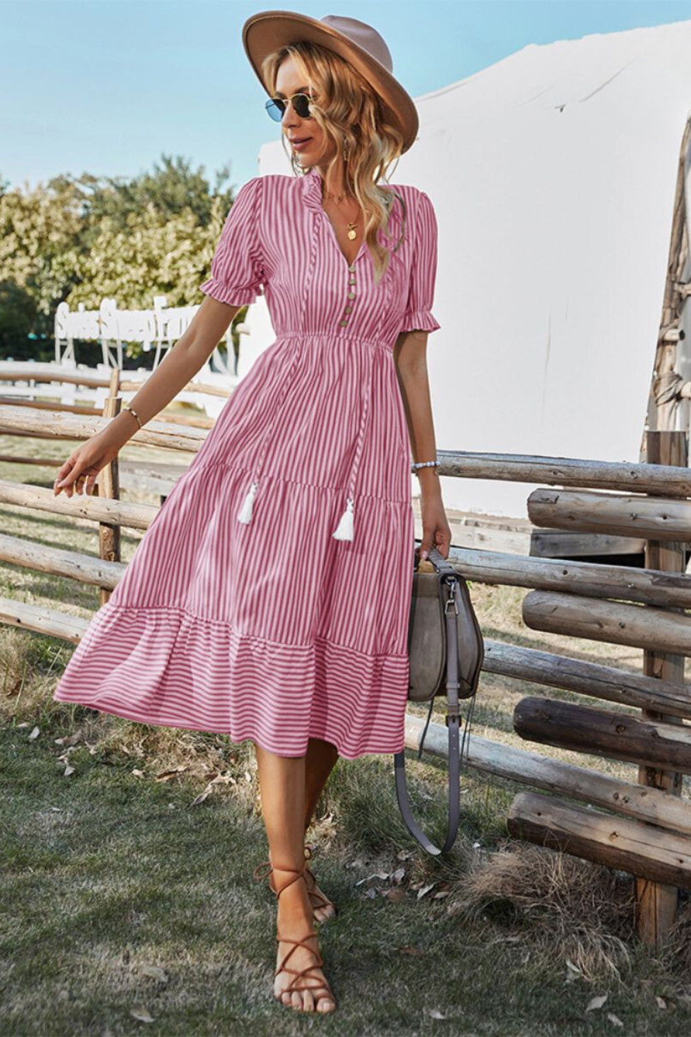 Lucie™ | Élégance légère Robe Midi Femme
