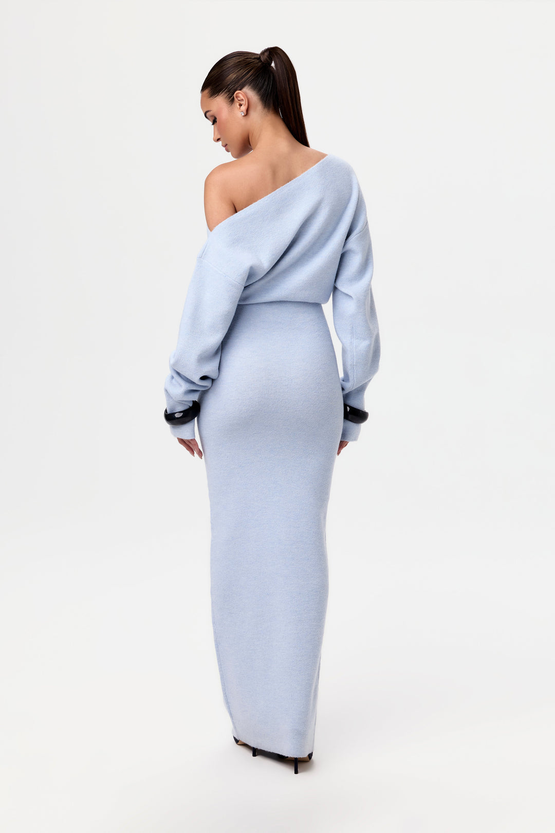 Apolline™ | Robe Pull à Épaules Dénudées